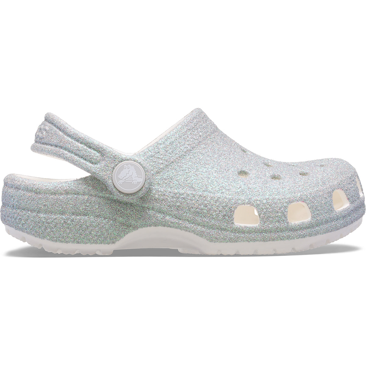 Crocs παιδικά Classic Iridescent Glitter Clogs K 210986-100 White
