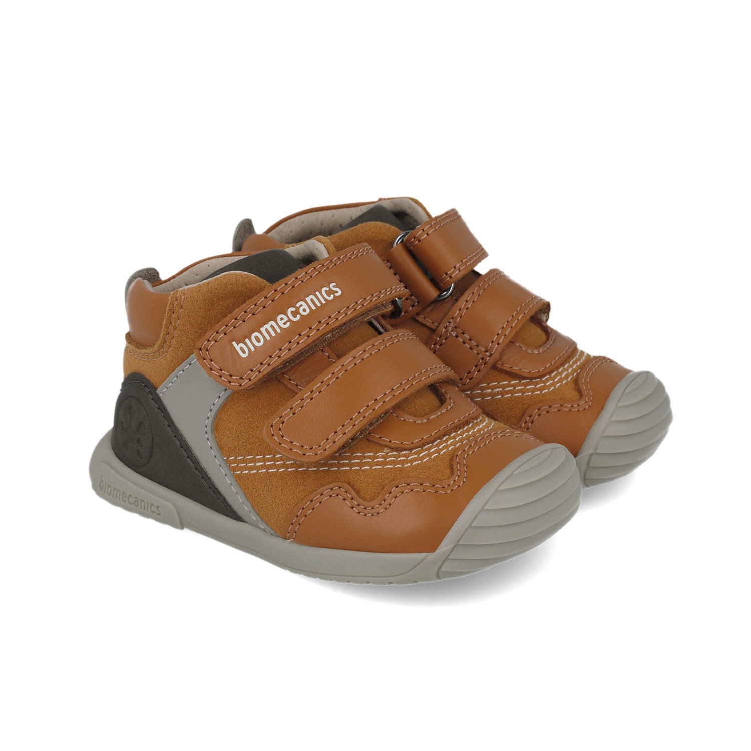 Biomecanics παιδικά ανατομικά παπούτσια για τα πρώτα βήματα για αγόρι Καφέ 251125-C087