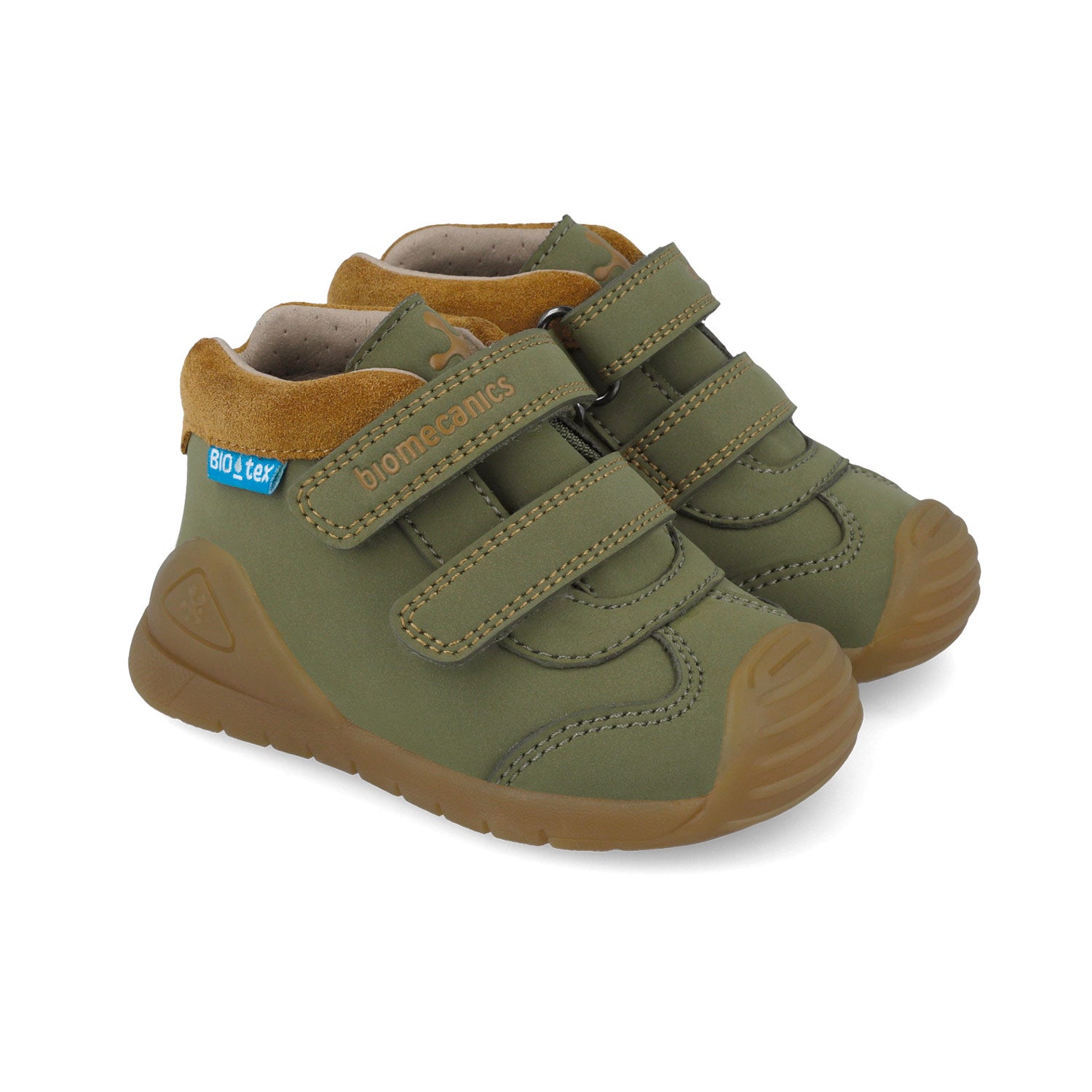 Biomecanics παιδικά ανατομικά παπούτσια για τα πρώτα βήματα για αγόρι Χακί 251134-B801