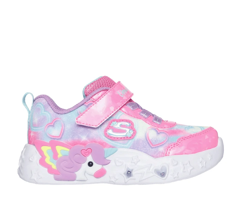 Skechers παιδικά αθλητικά παπούτσια Unicorn Ροζ 303064N/PKMT Multi Heart