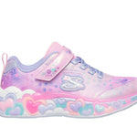 Skechers παιδικά αθλητικά παπούτσια με φωτάκια για κορίτσια Ροζ 302696L/LPMT