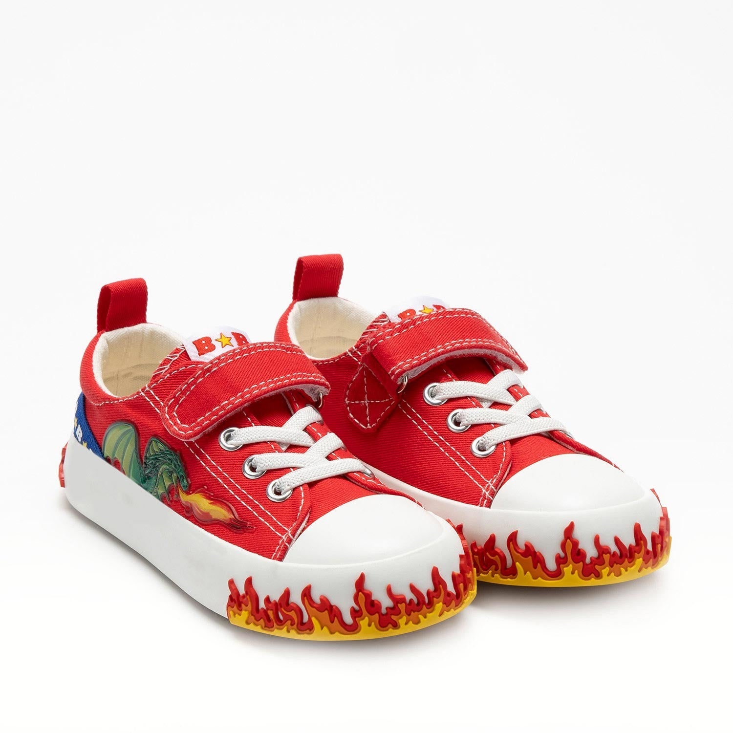 Bull Boys παιδικά sneakers για αγόρια με Δράκο Κόκκινο BBEA5080B00-RS11-B00