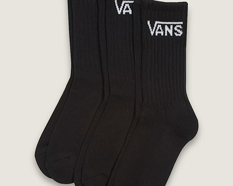 Vans Classic Crew ROX BLACK - κάλτσες 3 ζεύγη VN000Q1PBLK1 Μαύρες