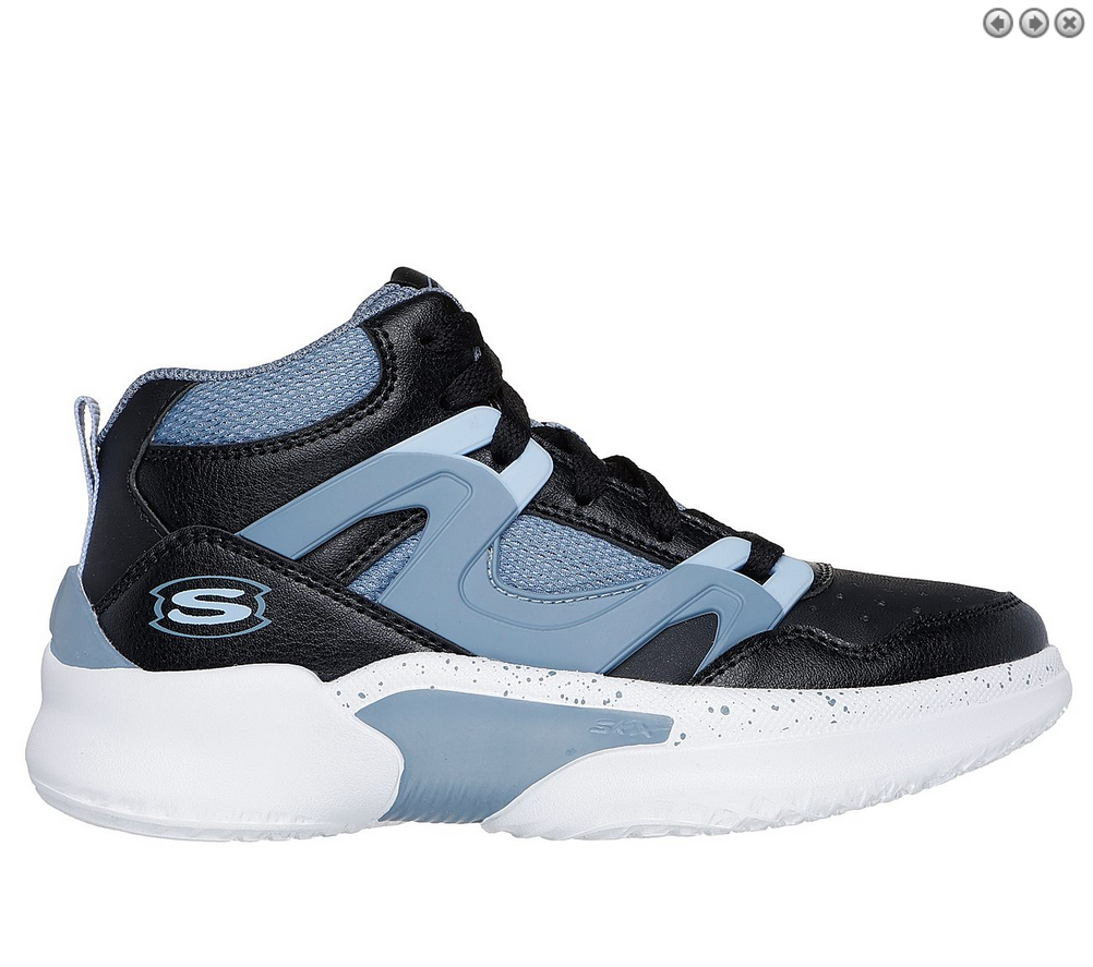 Skechers παιδικά αθλητικά παπούτσια Basket 406073L/BKGY STREET-HOOPER