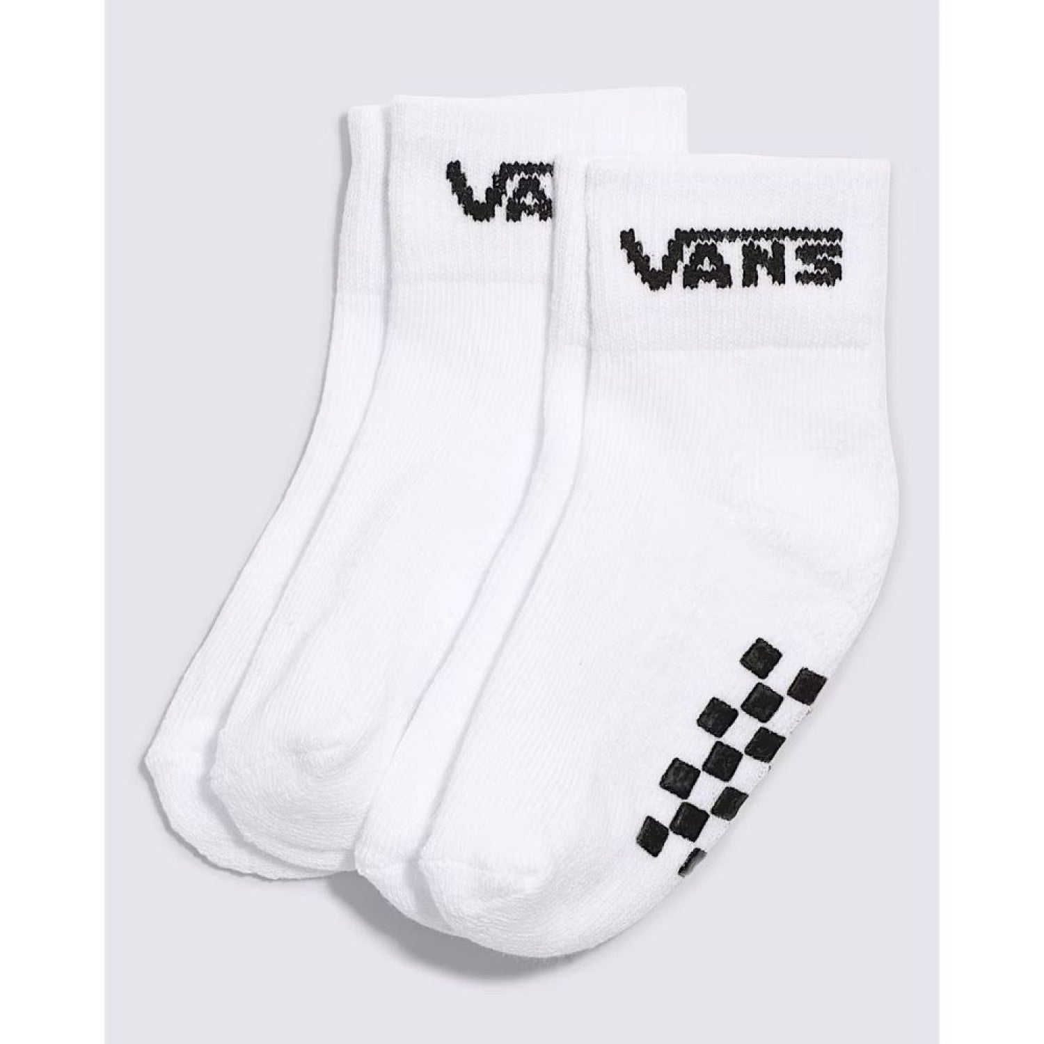 Vans Classic Crew παιδικές κάλτσες με σιλικόνη σετ 2 ζεύγη VN000Q97WHT1 Λευκές