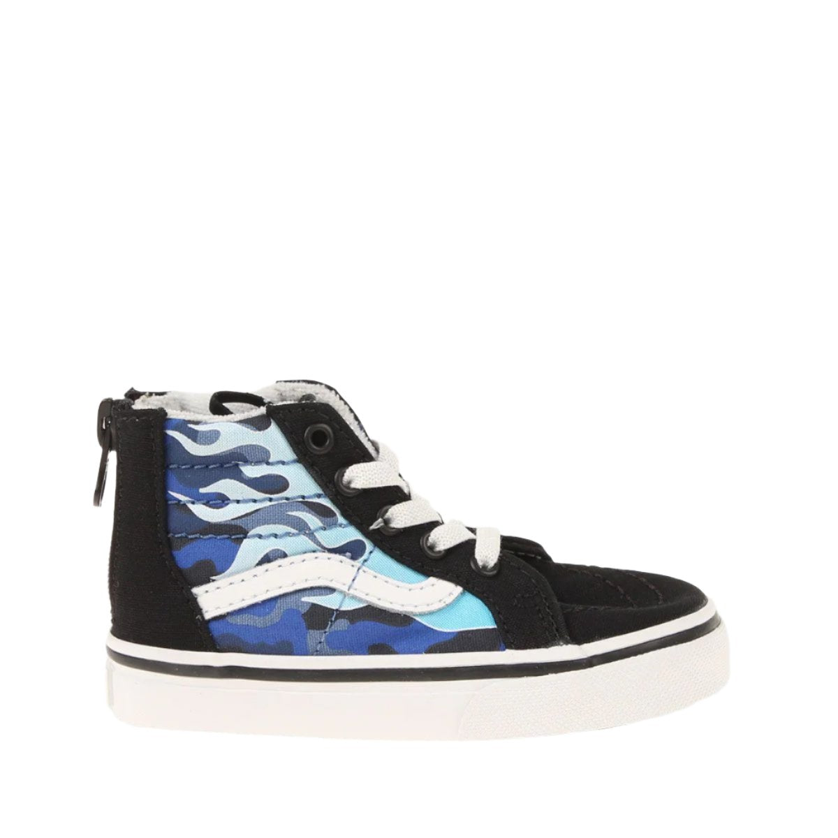 Vans παιδικά sneakers μποτάκια αγόρι  Sk8-Hi Zip Μαύρα VN000XG5ABW1 Camo flame Blue/Ice Cam