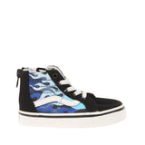 Vans παιδικά sneakers μποτάκια αγόρι  Sk8-Hi Zip Μαύρα VN000XG5ABW1 Camo flame Blue/Ice Cam