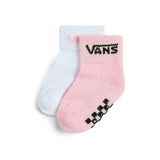 Vans παιδικές κάλτσες 2 pack για κορίτσι Λευκές-Ροζ VN0A7PTCPNK1