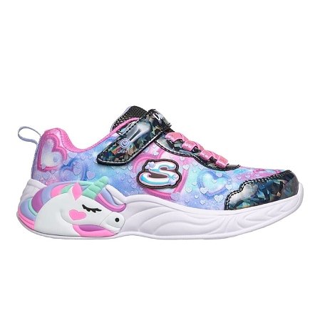 Skechers παιδικά αθλητικά παπούτσια για κορίτσι Unicorn Dreams Heart Sparkles 303063LC/BKMT