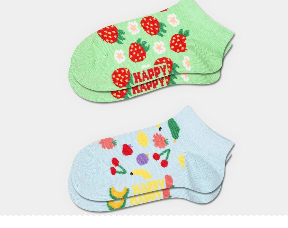 Happy Socks Kids 2-Pack Strawberry Low Socks P004890 (2 ζεύγη)