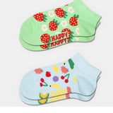 Happy Socks Kids 2-Pack Strawberry Low Socks P004890 (2 ζεύγη)