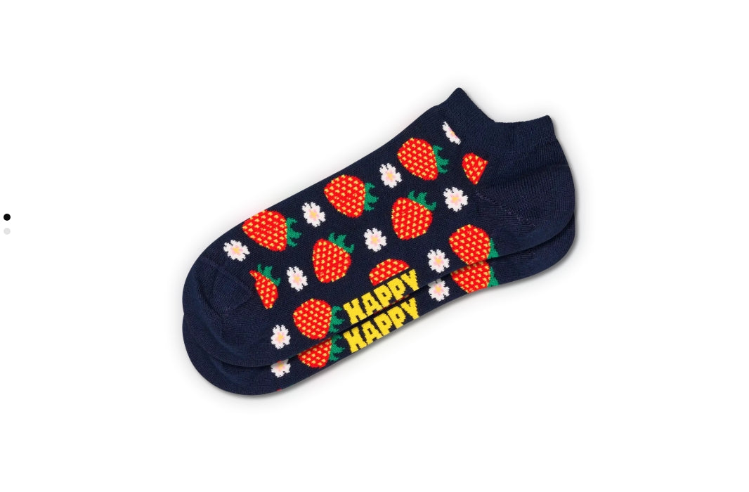 Happy Socks κάλτσες ενηλίκων Strawberry Low Sock P004689 (36-40)