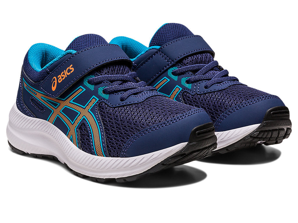 Asics Contend 8PS παιδικά αθλητικά running παπούτσια για αγόρια Μπλε 1014A258-405
