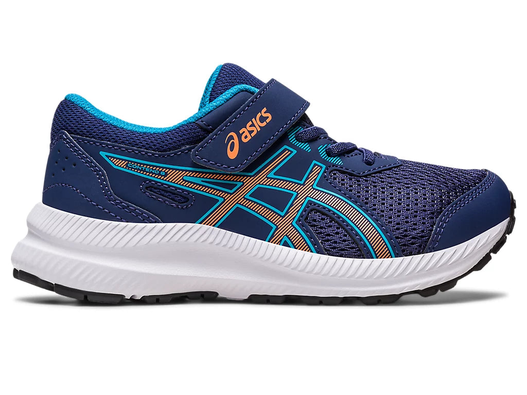 Asics Contend 8PS παιδικά αθλητικά running παπούτσια για αγόρια Μπλε 1014A258-405