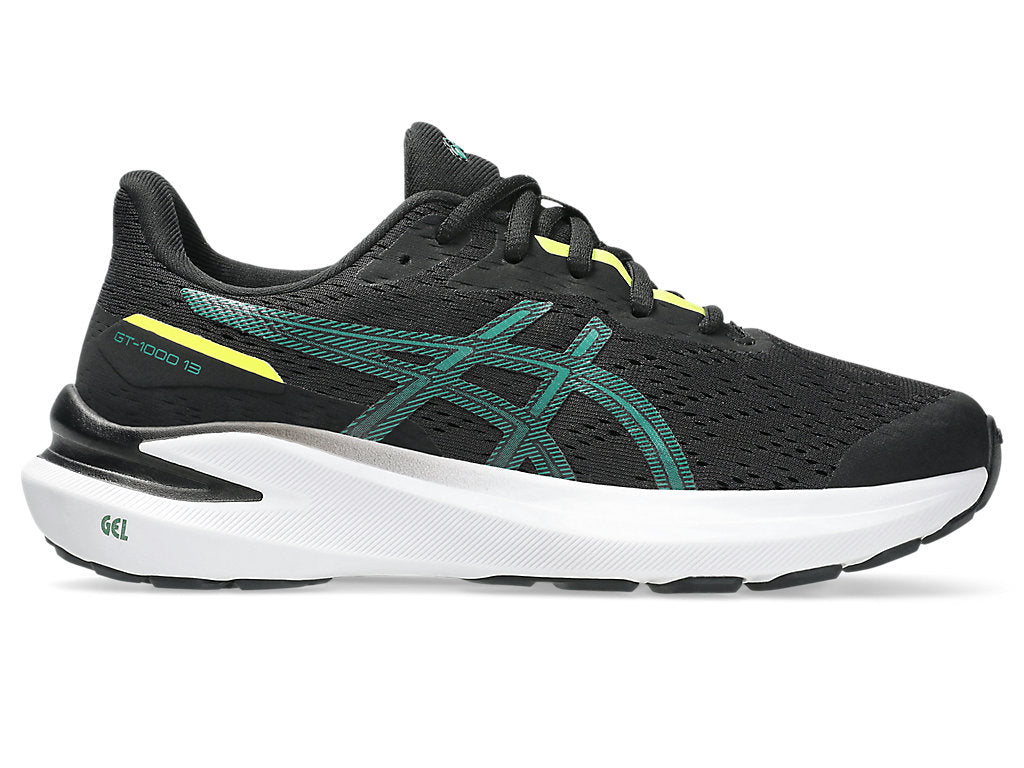 Asics παιδικά αθλητικά runninig παπούτσια για αγόρι GT-1000 13 GS 1014A343-008 Black/Jasper Green