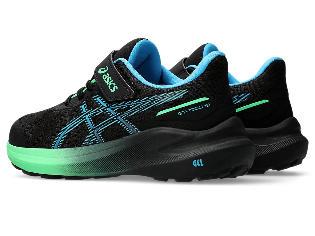 Asics παιδικά αθλητικά παπούτσια για αγόρι 1014A344-001 GT-1000 13 PS Μαύρο