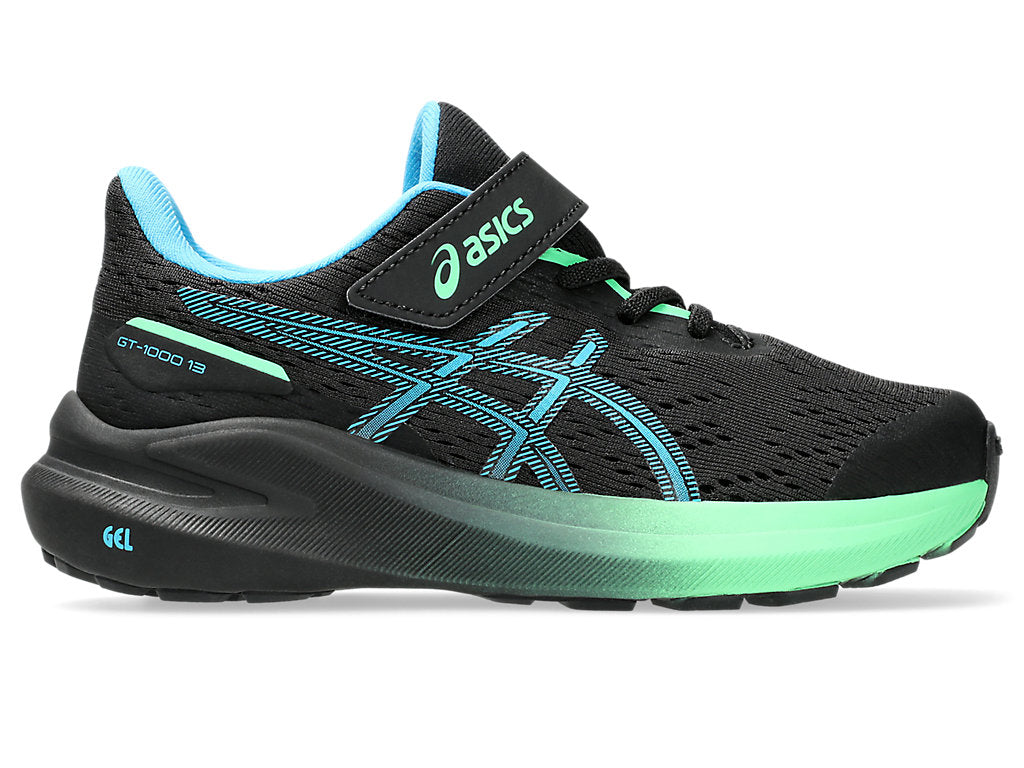 Asics παιδικά αθλητικά παπούτσια για αγόρι 1014A344-001 GT-1000 13 PS Μαύρο