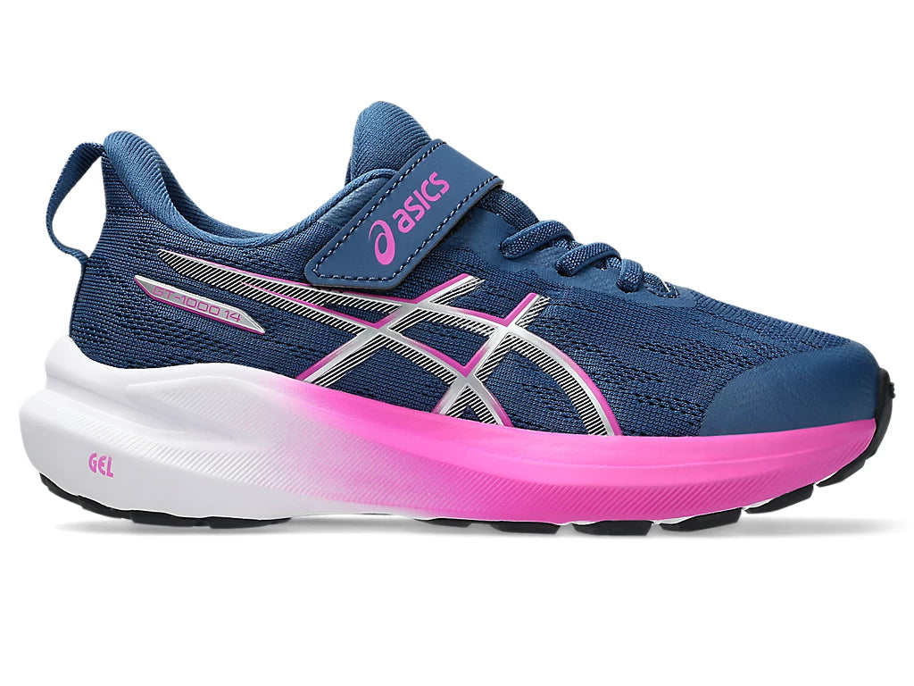 Asics παιδικά αθλητικά running παπούτσια για κορίτσια GT 1000 PS 1014A381-402 Twilight Blue/ Digital Sakura