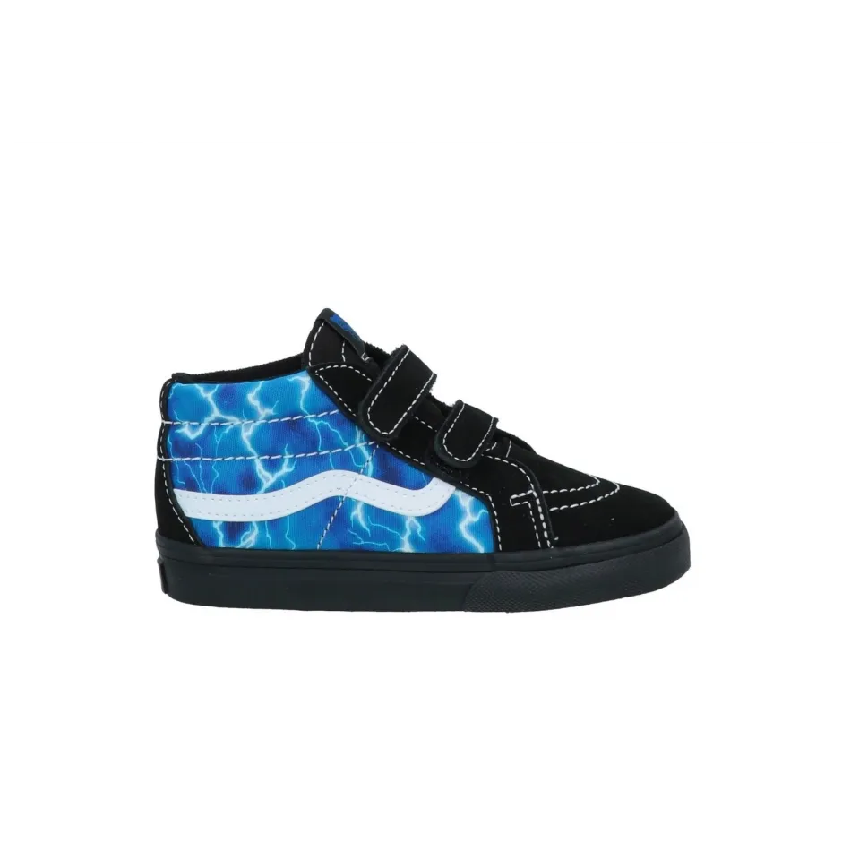 Vans παιδικά sneakers μποτάκια Sk8-Mid Reissu αγόρι Μαύρα VN0A5DXDY611 Glow Lightning Black/Blue