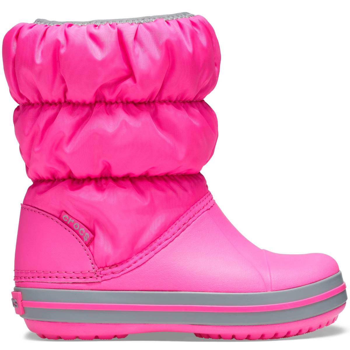 Crocs Μποτάκια για κορίτσια Winter Puff 14613-6TR Electric Pink