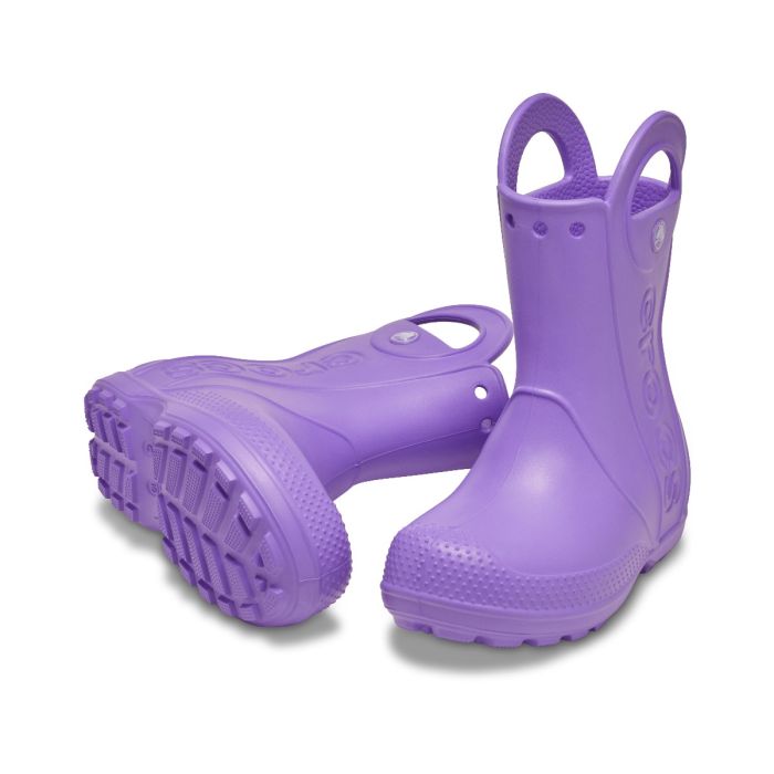 Crocs παιδικές γαλότσες για κορίτσια Μοβ Handle It 211052-5FJ