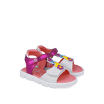 Agatha Ruiz De La Prada παιδικά πέδιλα για κορίτσια Λευκό Φούξια 252925-A304