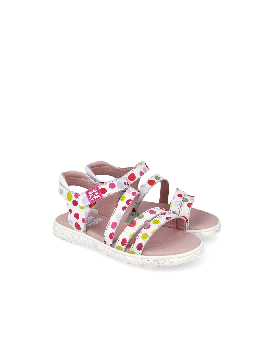 Agatha Ruiz De La Prada παιδικά ανατομικά πέδιλα για κορίτσια Λευκό 262962-B310