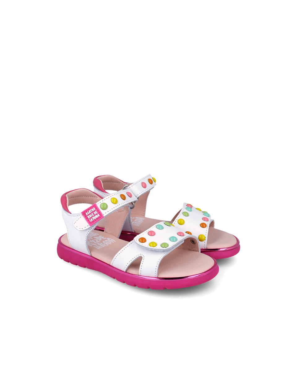 Agatha Ruiz De La Prada παιδικά ανατομικά πέδιλα για κορίτσια Λευκό 262963-B050 