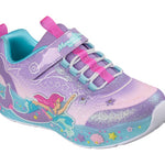 Skechers παιδικά αθλητικά παπούτσια με φωτάκια για κορίτσια Mermaid 303060L/LVMT