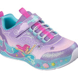 Skechers παιδικά αθλητικά παπούτσια με φωτάκια για κορίτσια Mermaid 303060L/LVMT