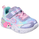 Skechers παιδικά αθλητικά παπούτσια με φωτάκια για κορίτσια Λιλά 303064N/LVMT
