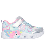Skechers παιδικά αθλητικά παπούτσια Unicorn 303064N/SMLT Lighted Unicorn Multi Heart
