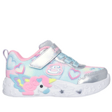 Skechers παιδικά αθλητικά παπούτσια Unicorn 303064N/SMLT Lighted Unicorn Multi Heart