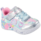 Skechers παιδικά αθλητικά παπούτσια Unicorn 303064N/SMLT Lighted Unicorn Multi Heart