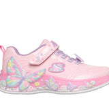 Skechers παιδικά αθλητικά παπούτσια με φωτάκια για κορίτσια Ροζ 303065L/LPMT