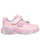 Skechers παιδικά αθλητικά παπούτσια με φωτάκια για κορίτσια ΡΟΖ 303066N/LPMT