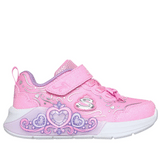 Skechers Princess Steps παιδικά αθλητικά παπούτσια με φωτάκια για κορίτσια 303733NC/PNK