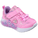 Skechers Princess Steps παιδικά αθλητικά παπούτσια με φωτάκια για κορίτσια 303733NC/PNK