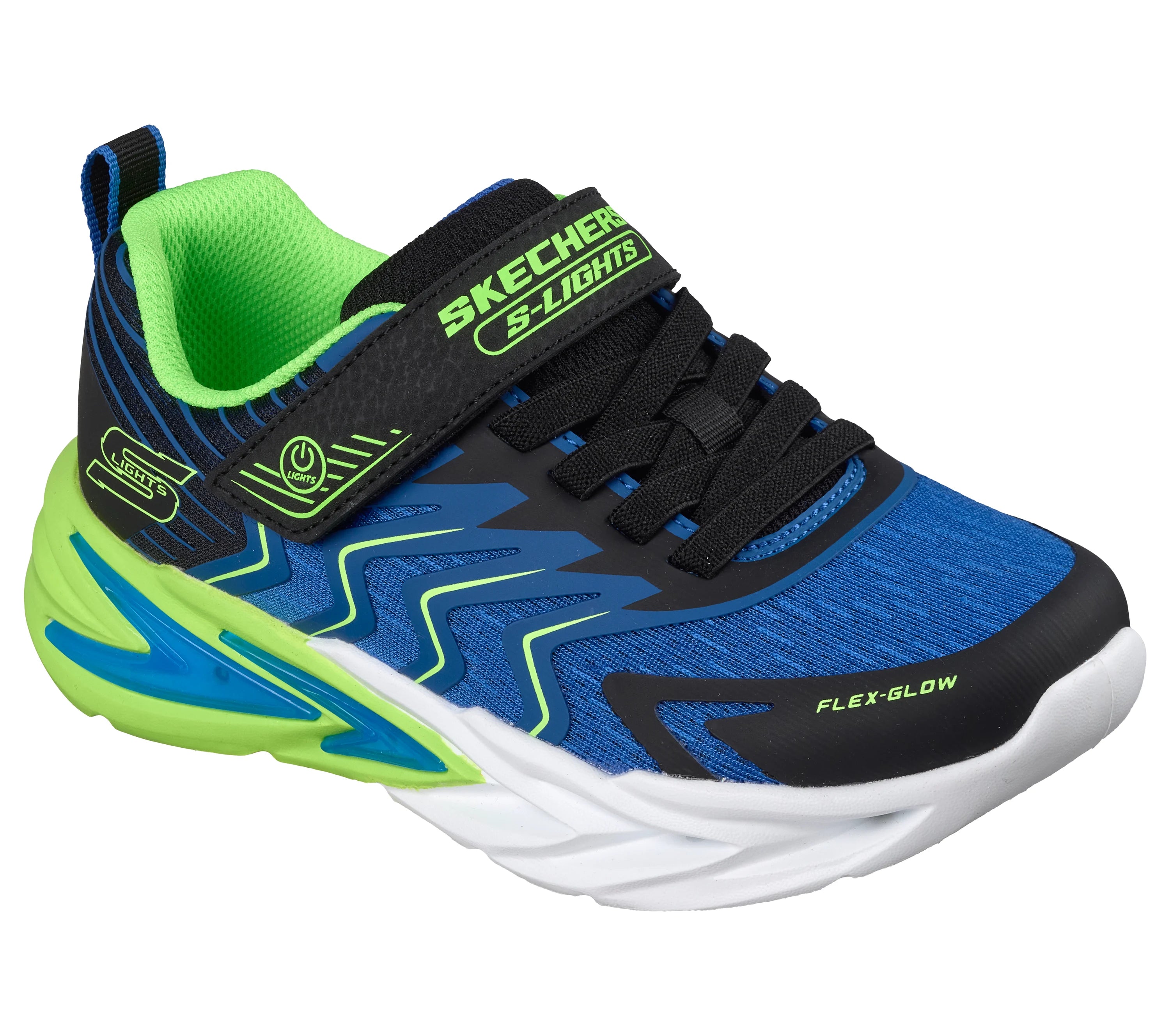 Skechers παιδικά αθλητικά παπούτσια με φωτάκια για αγόρι Flex Glow ultra  400141LC/BBLM