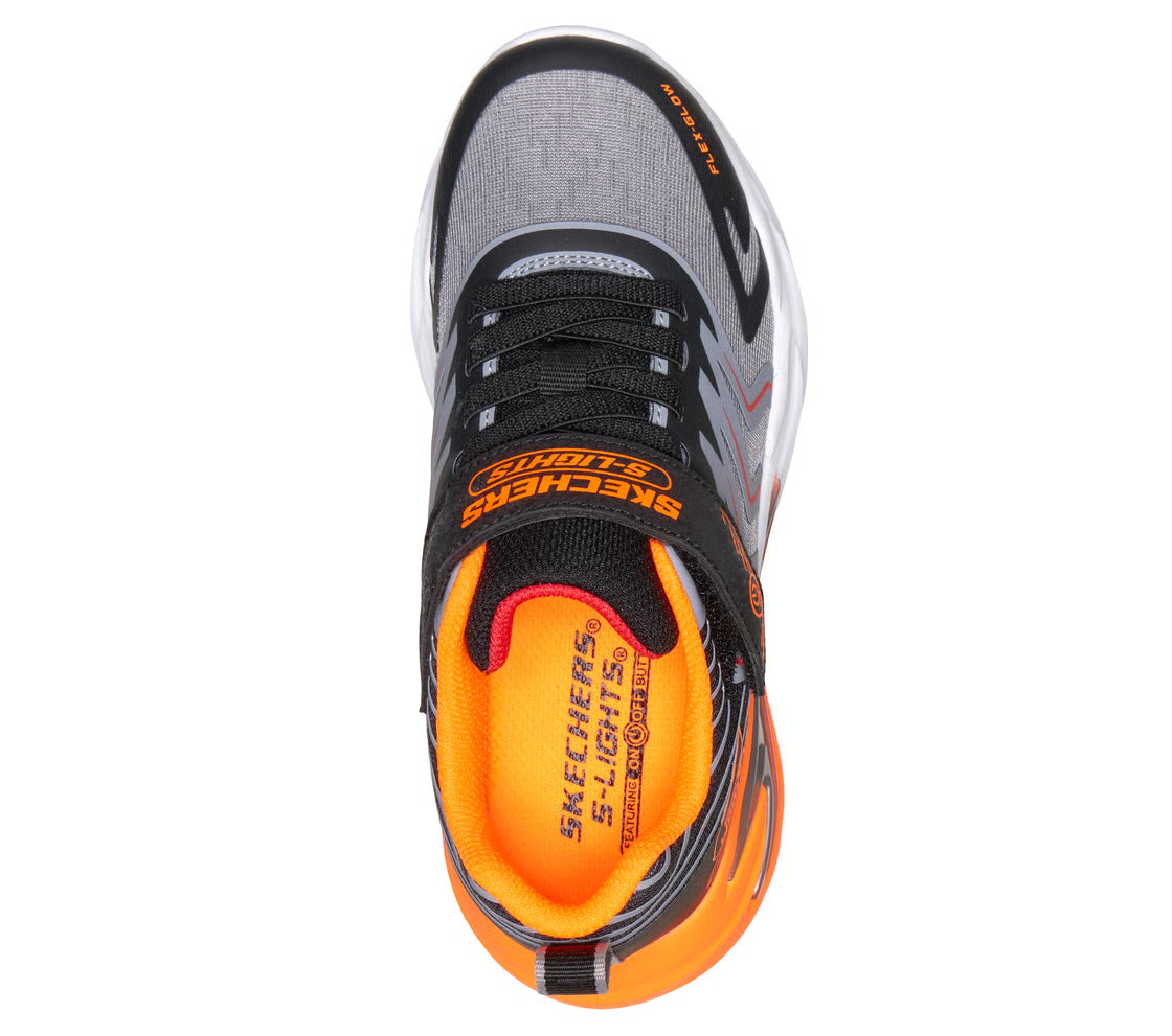 Skechers παιδικά αθλητικά παπούτσια με φωτάκια για αγόρι Flex glow ultra 400141LC/BKCC