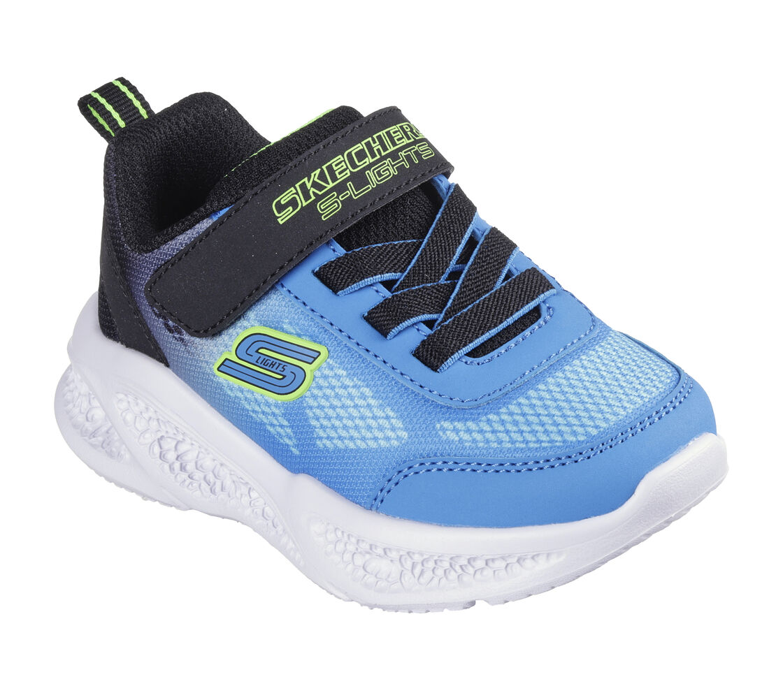 Skechers παιδικά αθλητικά παπούτσια με φωτάκια Meteor-Lights - Krendox 401495N/BKBL