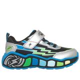 Skechers παιδικά αθλητικά παπούτσια με φωτάκια για αγόρι407632NC/SLBK