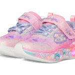 Skechers παιδικά αθλητικά παπούτσια με φωτάκια για κορίτσια 302696N/LPMT Ροζ