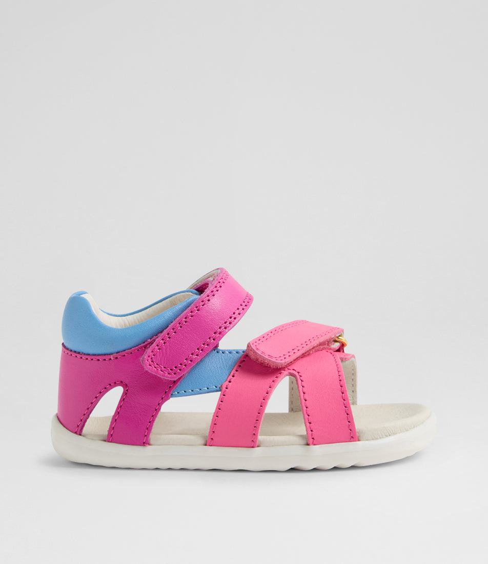Bobux Step Up παιδικά δερμάτινα ανατομικά πέδιλα Dune Rose Violet 744360 (21-22)