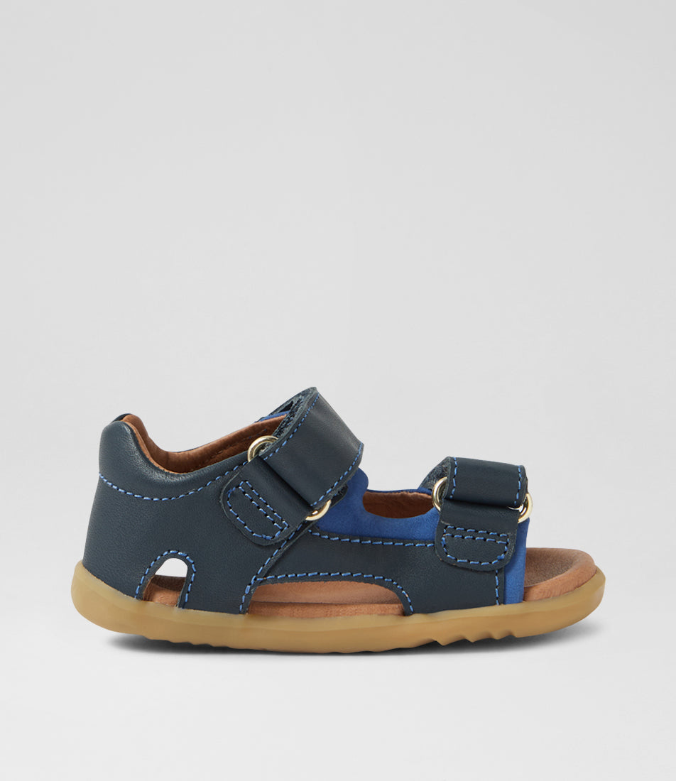 Bobux Kid preschooler δερμάτινα ανατομικά πέδιλα Strand Navy 853201 (27no)