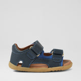 Bobux Kid preschooler δερμάτινα ανατομικά πέδιλα Strand Navy 853201 (27no)