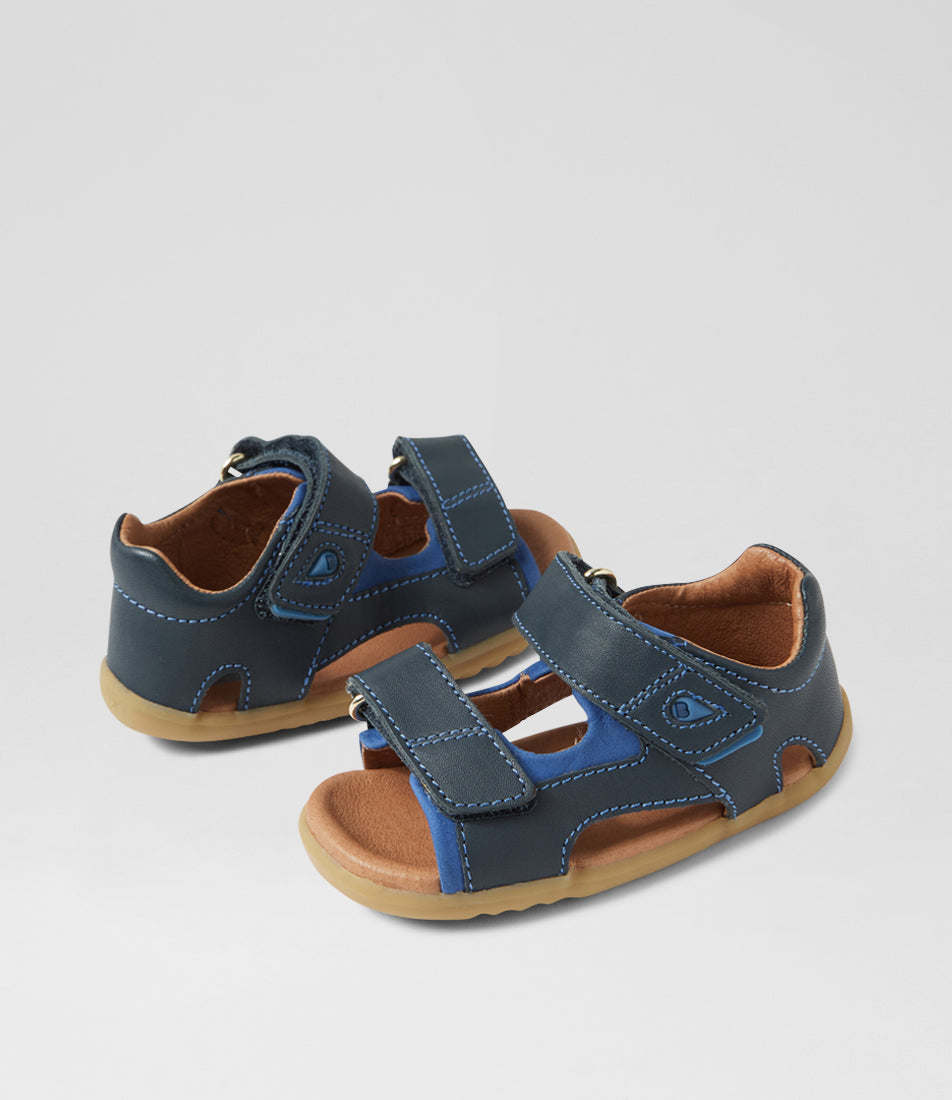 Bobux Kid preschooler δερμάτινα ανατομικά πέδιλα Strand Navy 853201 (27no)