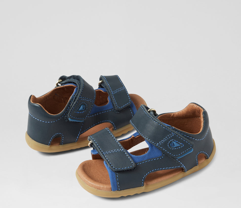 Bobux Kid preschooler δερμάτινα ανατομικά πέδιλα Strand Navy 853201 (27no)