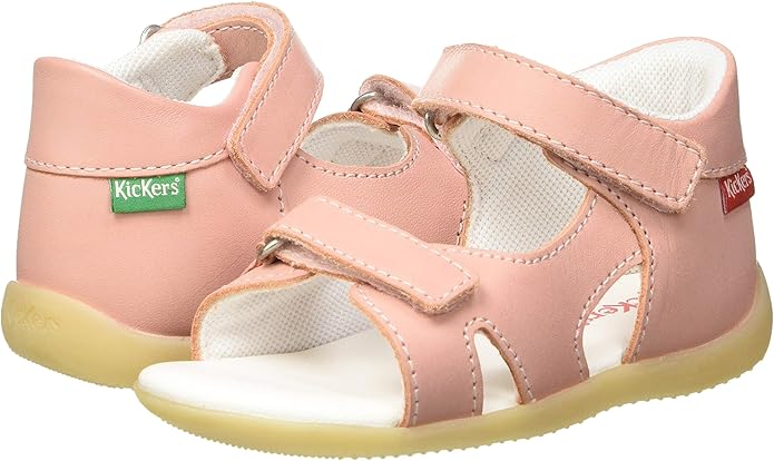 Kickers παιδικά δερμάτινα ανατομικά πέδιλα για κορίτσια Ροζ 696355-10 13