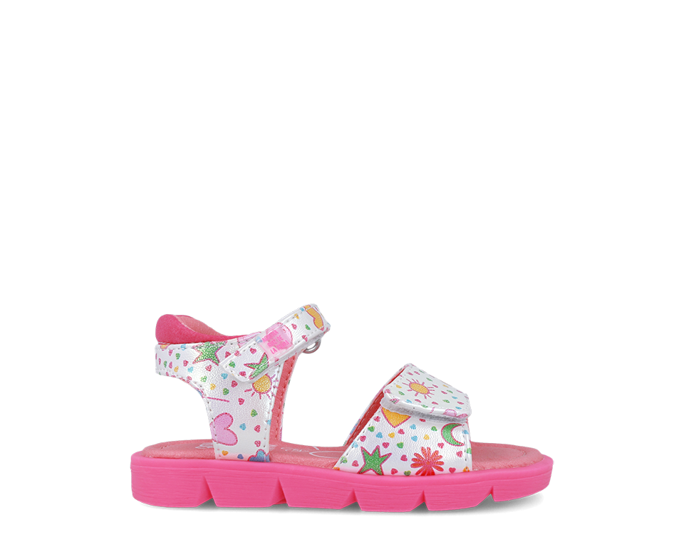 Agatha Ruiz De La Prada παιδικά πέδιλα για κορίτσια Λευκό Φούξια 252927-A050